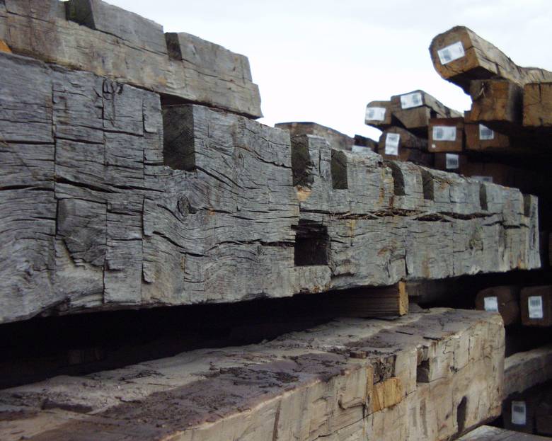 Hand Hewn Timbers