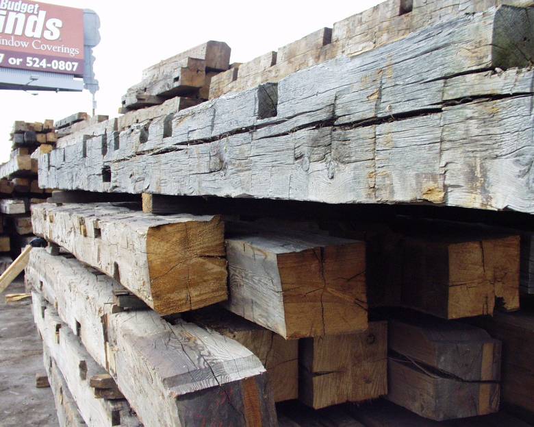 Hand Hewn Timbers