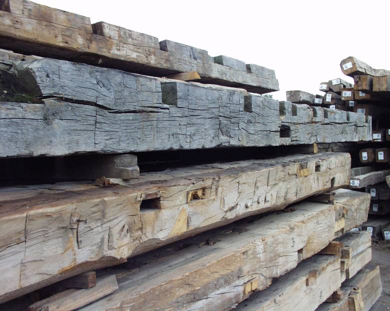 Hand Hewn Timbers