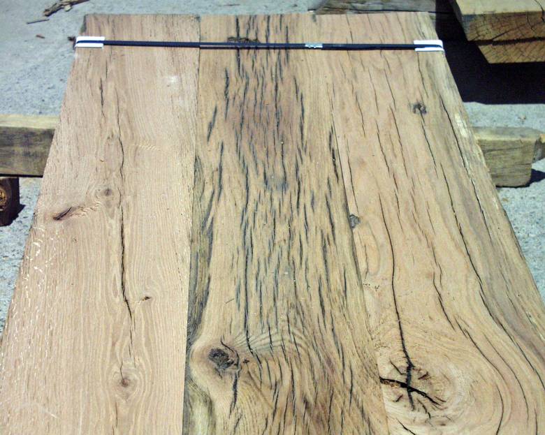 Hand planed oak timbers / Oak timbers without pockets