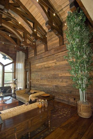 Mushroomwood Wall Paneling/Picklewood Ceiling