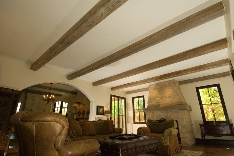 Weathered Timbers in Great Room