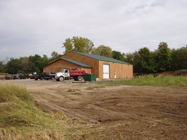 Southwest Corner of Office/Warehouse / The South side of the Warehouse just has the 12' door