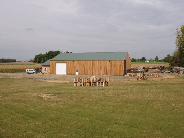 Southeast Corner of Warehouse / The East side of warehouse has no big doors--note waste wood