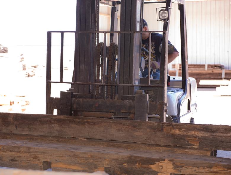 Timber Being Moved to Demetal
