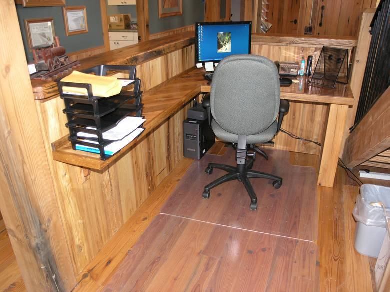 Lindon Reception Desk / View from behind desk.