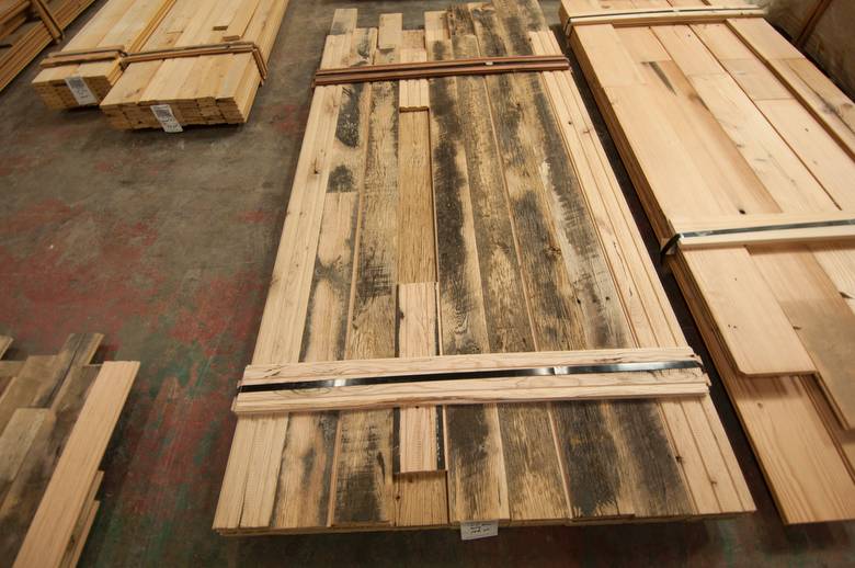 4.5" Antique Oak Skip-Planed T&G Flooring