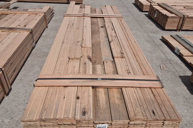 4.5" Antique Oak Skip-Planed T&G Flooring