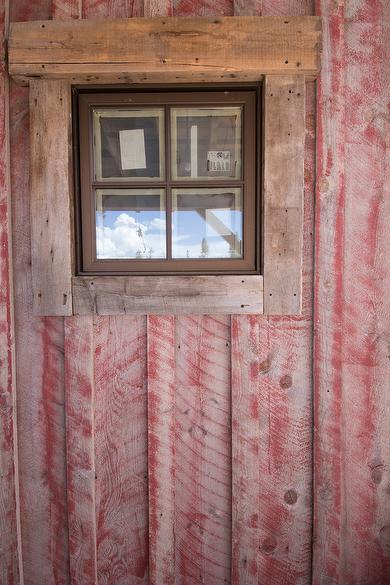 NatureAged Painted Red and White Barnwood - Colorado