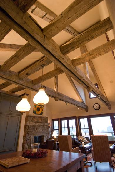 Hand-Hewn Timbers and Trusses / Note the characteristics of HH timbers (pockets, etc.)