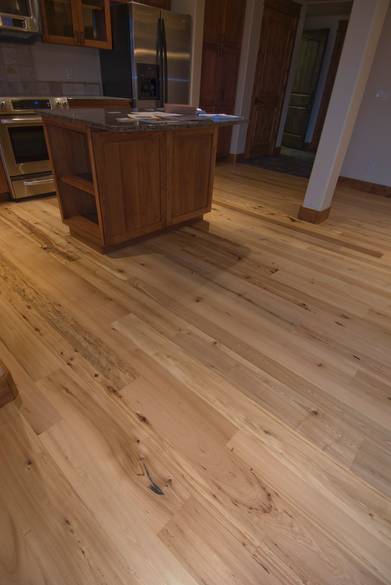 Trailblazer T&G Flooring / Mixed Hardwood--note the variety of colors and character