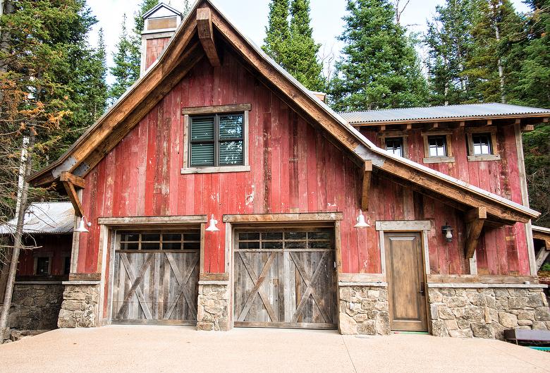 Antique Red Painted Barnwood siding