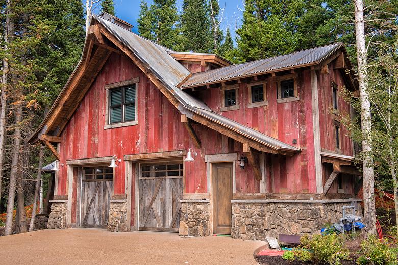 Antique Red Painted Barnwood siding