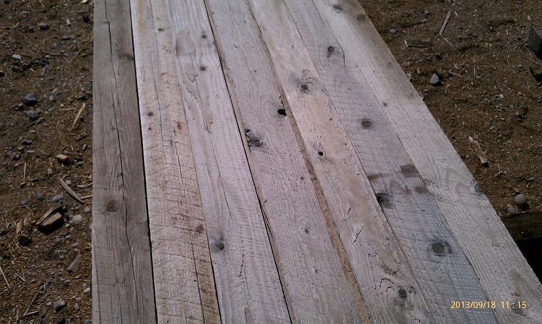 Weathered TWII and NatureAged Lumber