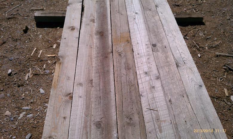 Weathered TWII and NatureAged Lumber