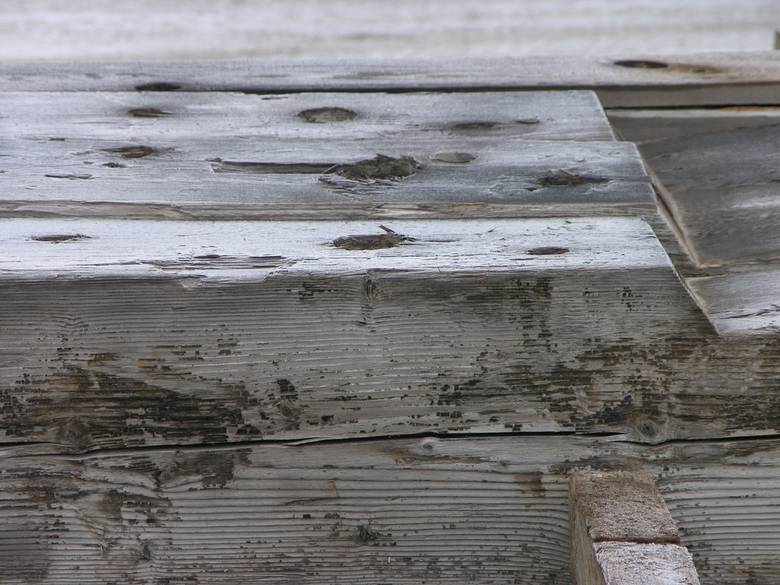 10x16 dry dock timbers / Note the bolt holes