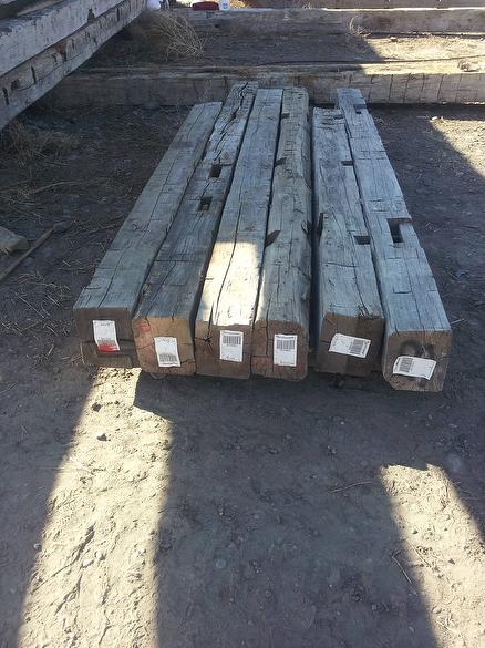 8 x 10 x 8-11' Hand-Hewn Timbers