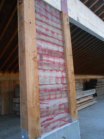 Red Painted NatureAged Barnwood