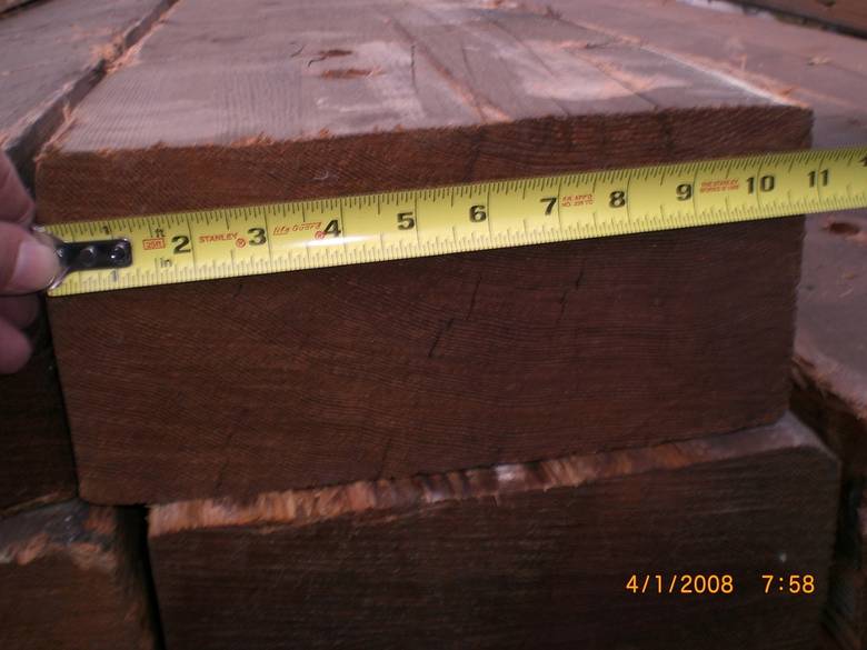DF 6x11 timbers
