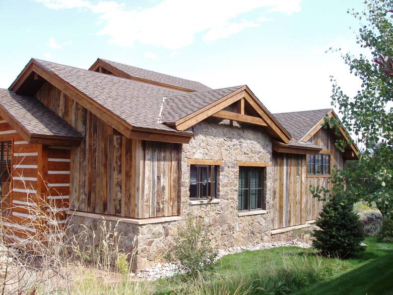 Barnwood Siding Mixed Brown and Gray / Note the wide range of colors and tones