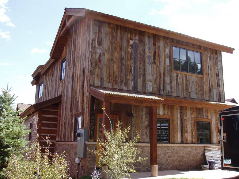 Barnwood Siding Mixed Brown and Gray / Note the wide range of colors and tones