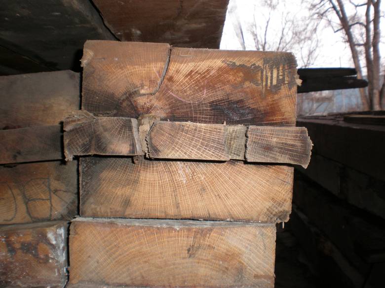 Oak Timber - 8x10 end grain