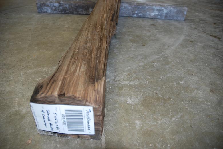 5 x 5.5 x 81" Softwood Mantel w/ Character