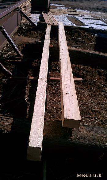 Resawn Pine Timbers from Potato Cellar