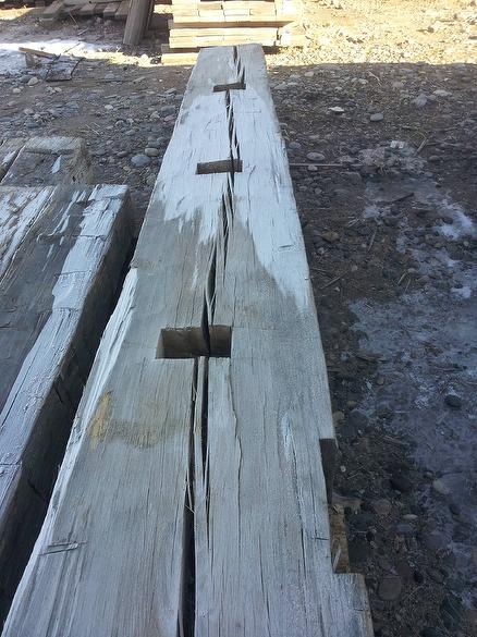 14 x 16 x 28 Hand-Hewn (Swing Beam) (15" on ends and 21" in the middle--Will sell as a 14 x 16)