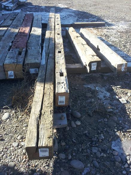 8 x 8 x 22', 6 x 8 x 15' , 2--8 x 8 x 8' Hand-Hewn Timbers