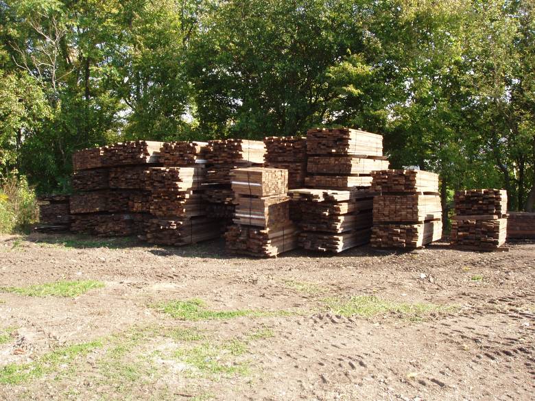 Stacks of Weathered 2x6