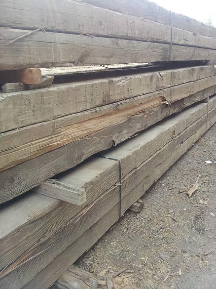 8x16 x 32' Reclaimed Douglas Fir Weathered Timbers