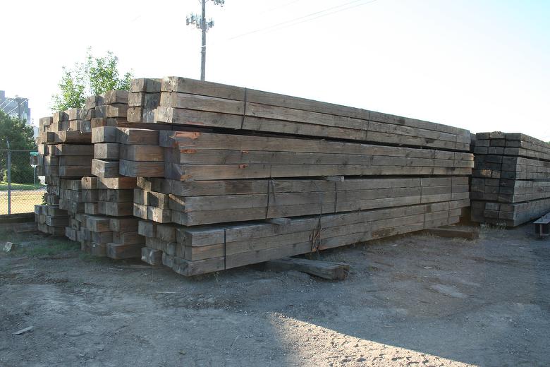 8x16 x 32' Reclaimed Douglas Fir Weathered Timbers