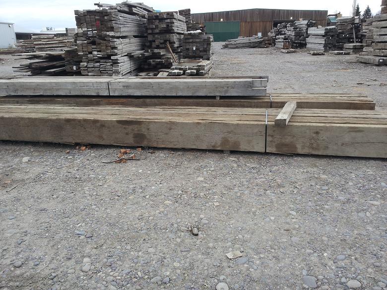 8x16 x 32' Reclaimed Douglas Fir Weathered Timbers