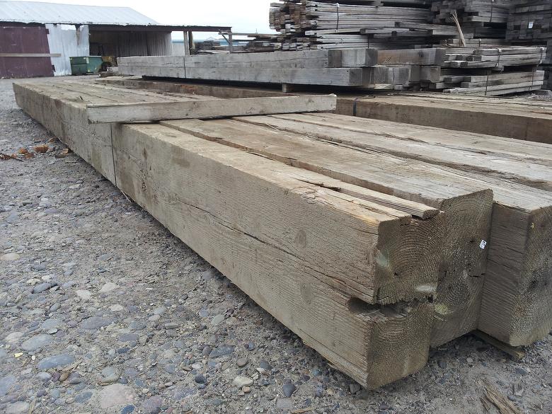 8x16 x 32' Reclaimed Douglas Fir Weathered Timbers