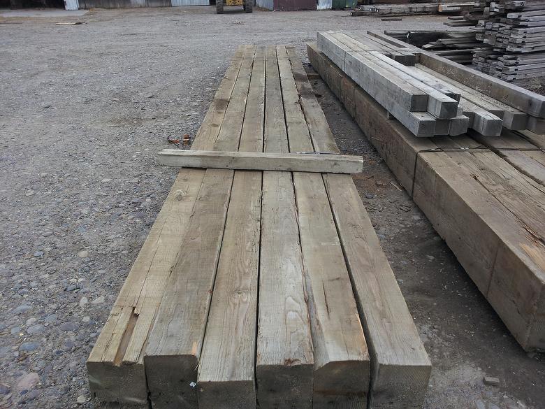 8x16 x 32' Reclaimed Douglas Fir Weathered Timbers