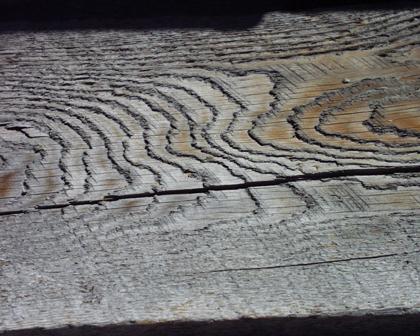 2x8 Gray barnwood - face closeup