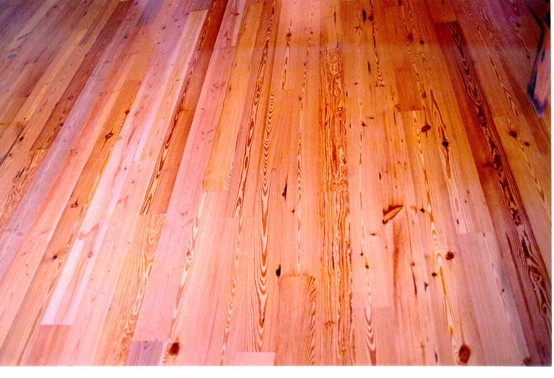 Classic Heart Pine Flooring / Reclaimed Classic Heart Pine T&G