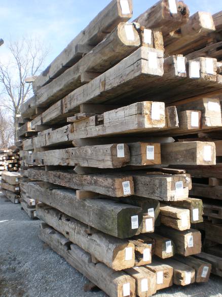 Hand Hewn Timbers