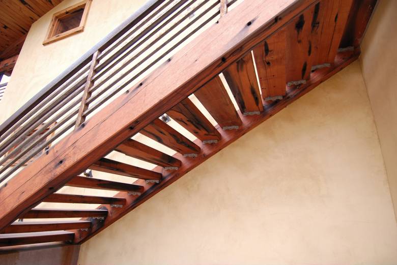 Douglas Fir Timber stairs