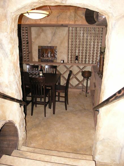 Redwood Wine Cellar / Wine Cellar with Redwood racks and shelving