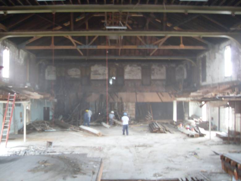 Opera House Balcony Deconstruction / This photo was taken from the stage looking toward the removed balcony