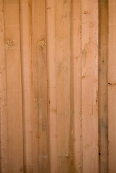 Douglas Fir Board-on-Board Siding / Close-up of Configuration (6" Boards on 6" Boards)