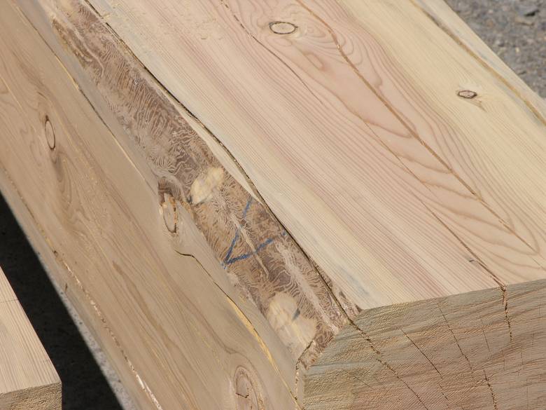 Hand planed Douglas Fir Timbers