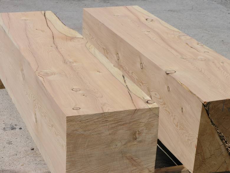 Hand planed Douglas Fir Timbers