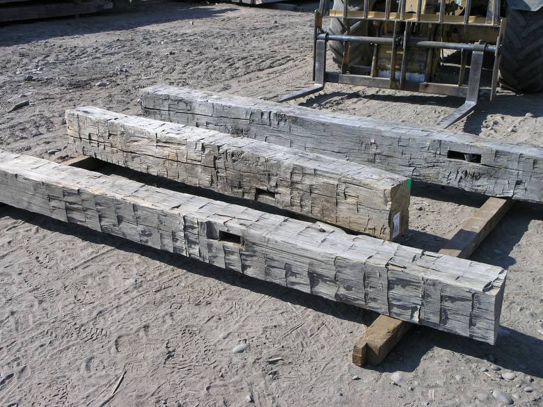 Hand Hewn Timbers / 9x9 x 11; 10x12 x 8; 10x12 x 11 timbers shown