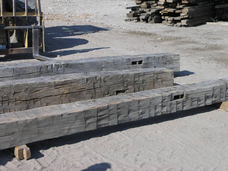 Hand Hewn Timbers / 9x9 x 11; 10x12 x 8; 10x12 x 11 timbers shown