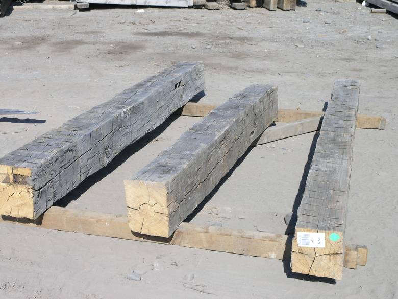 Hand Hewn Timbers / 9x9 x 11; 10x12 x 8; 10x12 x 11 timbers shown
