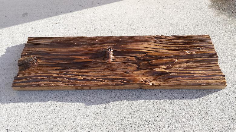 Mushroomwood - Brush Sanded and coated with Oil Bourne PolyUrithane Satin finishl