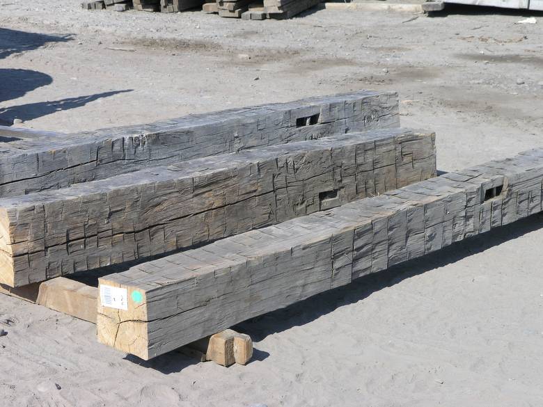 Hand Hewn Timbers / 9x9 x 11; 10x12 x 8; 10x12 x 11 timbers shown